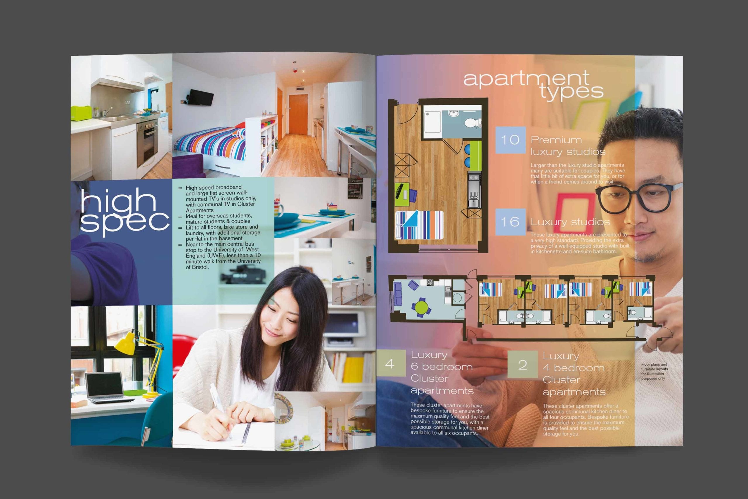 Brochure full spread | Print Marketing | Crown House