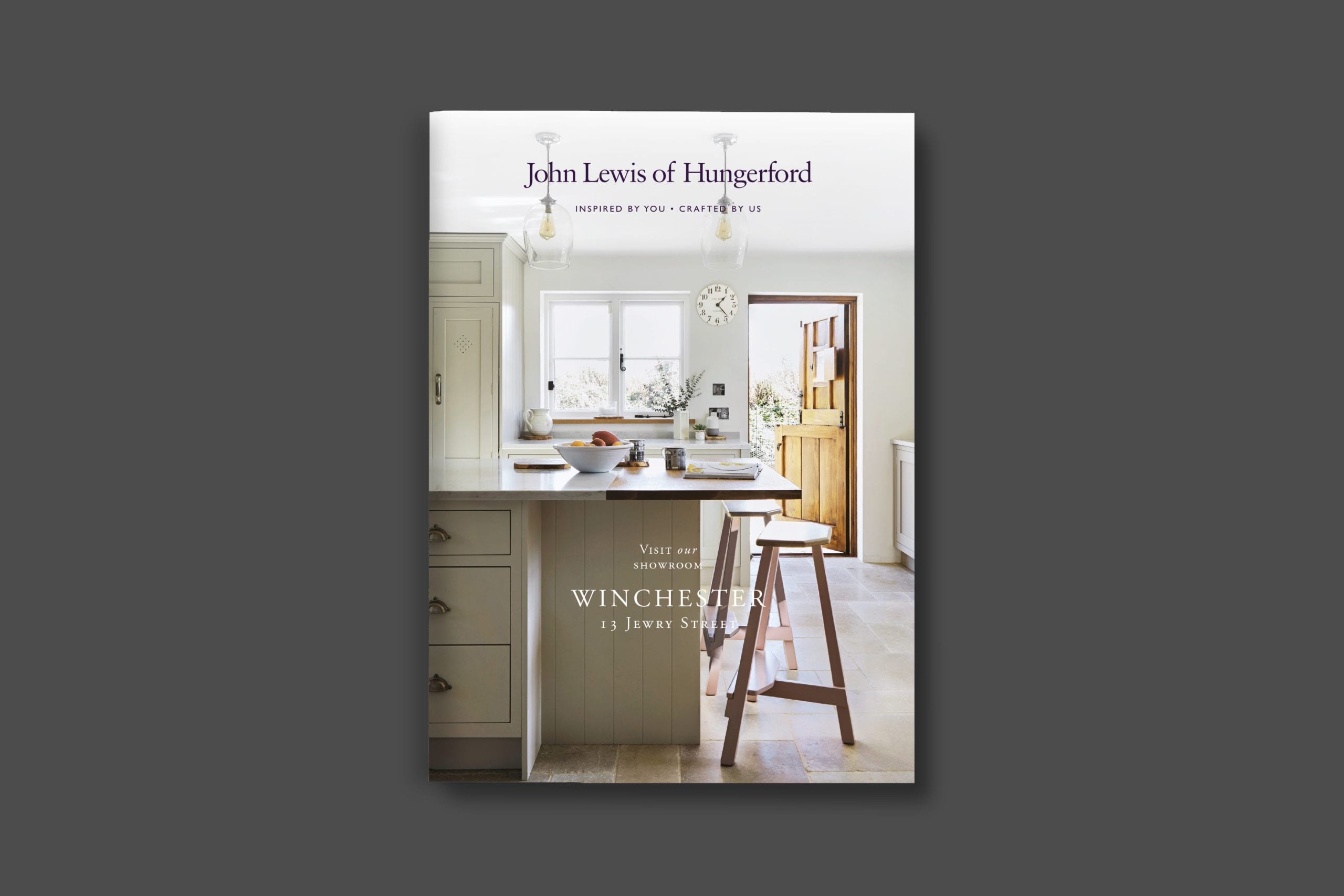 John Lewis of Hungeford Winchester leaflet cover | Zeke Creative