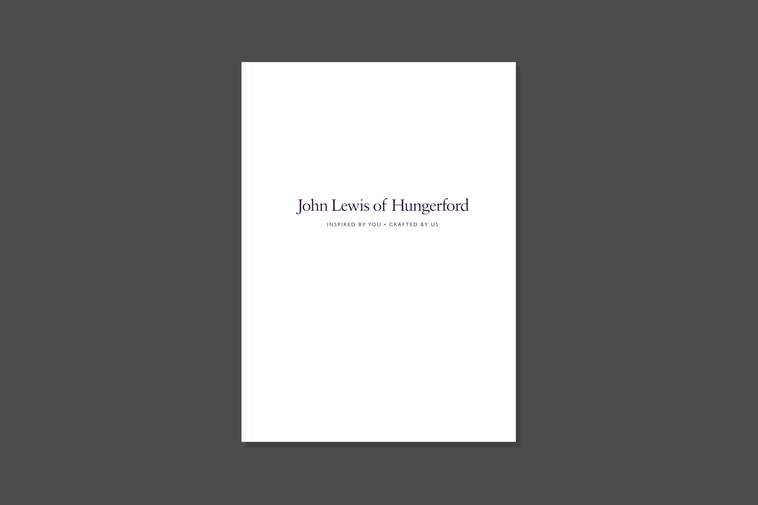 John Lewis of Hungerford | Brochure cover